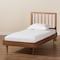 Baxton Studio Sora Mid-Century Modern Ash Walnut Finished Wood Twin Size Platform Bed 180-11108-11158-Zoro - alternate 4